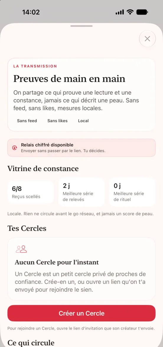 ACUENCE · La Transmission, des cercles privés plutôt qu'un fil
